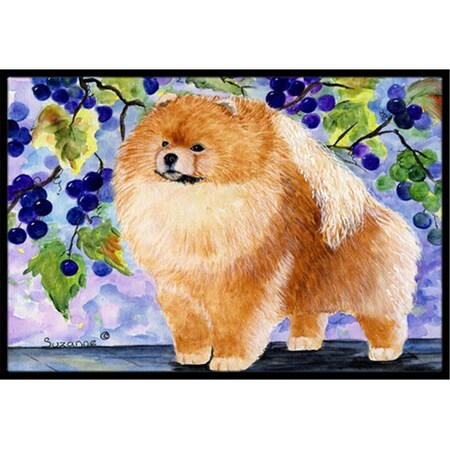 Carolines Treasures Pomeranian Doormat - 24 x 36 in. SS8251JMAT